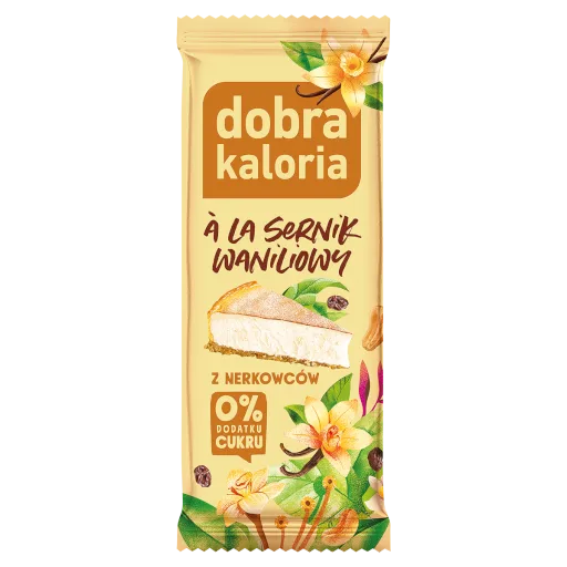 Baton z nerkowców a la sernik waniliowy - 35 G 1 Baton z nerkowców a la sernik waniliowy - 35 G