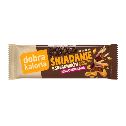 Baton śniadaniowy gorzka belgijska czekolada - 40 G 1 Baton śniadaniowy gorzka belgijska czekolada - 40 G