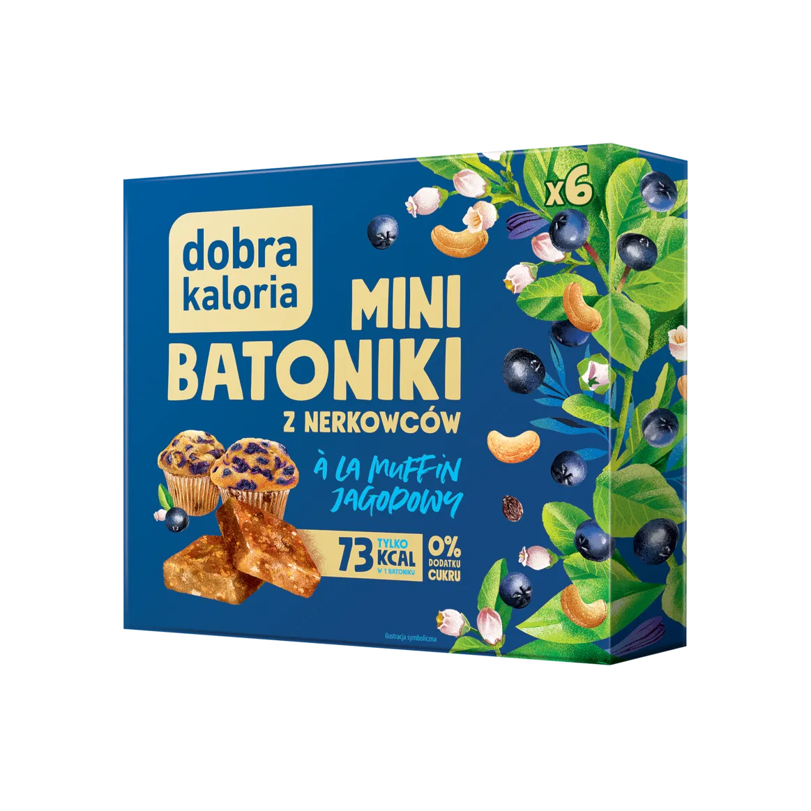 Mini batoniki à la muffin jagodowy - 102 G (6 SZT.) 1 Mini batoniki à la muffin jagodowy - 102 G (6 SZT.)