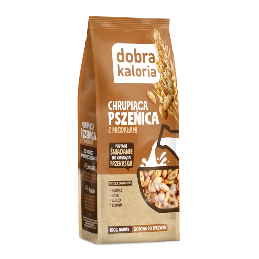 Chrupiąca pszenica z melasą i migdałami | 120 g 1 Chrupiąca pszenica z melasą i migdałami – 120 g