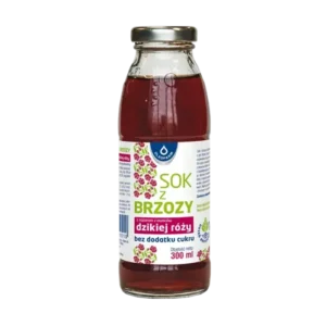 Sok z brzozy z naparem z dzikiej róży <br> 300 ml