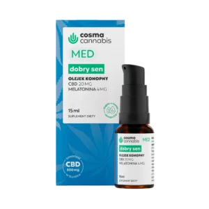 Olejek konopny z melatoniną i CBD 15 ml – Cosma Cannabis Dobry Sen