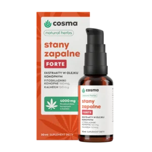 Olejek Konopny Stany Zapalne Forte CBD+CBG 30ml
