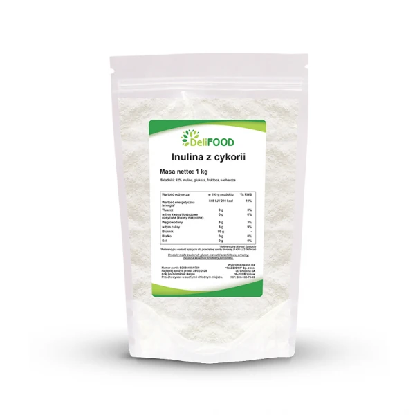 Inulina z cykorii 1000 g 1 Inulina z cykorii 1000 g | Naturalne wsparcie mikroflory jelitowej
