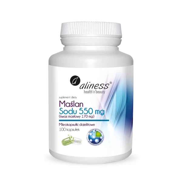 Maślan Sodu 550 mg <br> 100 kapsułek 1 Maślan Sodu 550 mg <br> 100 kapsułek