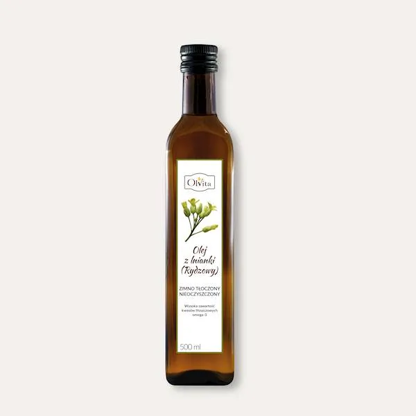 Olej z lnianki (rydzowy) <br> 500 ml 1 Olej z lnianki (rydzowy) <br> 500 ml