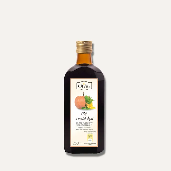 Olej z pestek dyni zimno tłoczony <br> 250 ml 1 Olej z pestek dyni zimno tłoczony <br> 250 ml