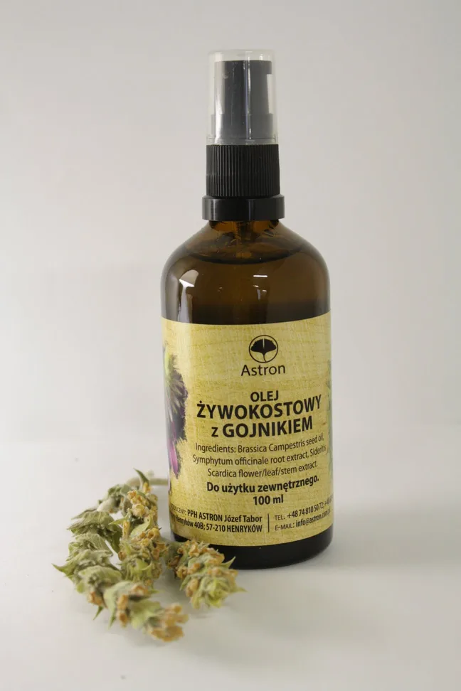 Olej żywokostowy z gojnikiem <br> 100 ml 1 Olej żywokostowy z gojnikiem <br> 100 ml