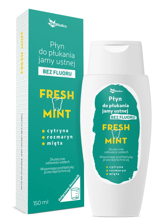 Płyn do płukania jamy ustnej Fresh Mint 1 Płyn do płukania jamy ustnej Fresh Mint