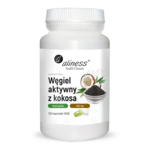 Węgiel aktywny z kokosa <br> 100 kapsułek