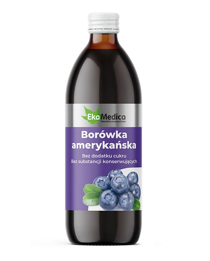 Sok Borówka Amerykańska<br> 500 ml 1 Sok Borówka Amerykańska<br> 500 ml