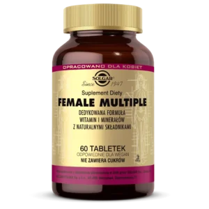 Female multiple suplement diety dla kobiet z witaminami i minerałami + bioflawonoidy – 60 tabletek – Solgar
