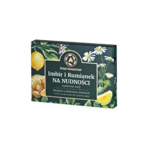 Imbir i Rumianek na nudności <br>12 pastylek do ssania