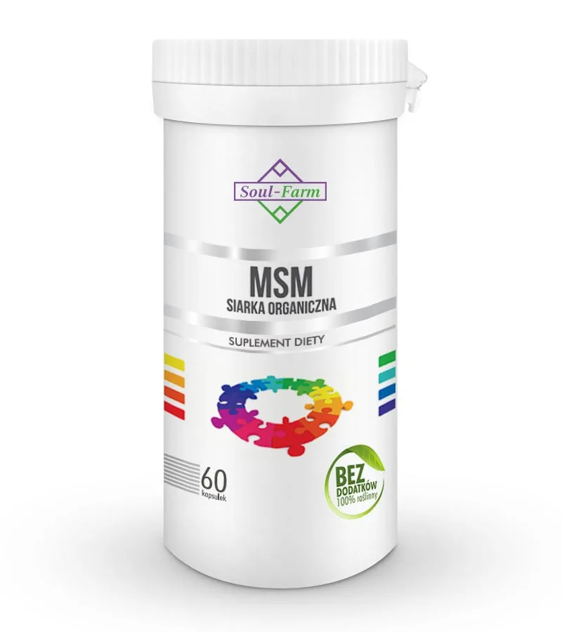 MSM, siarka organiczna <br> 60 kapsułek 1 MSM, siarka organiczna <br> 60 kapsułek