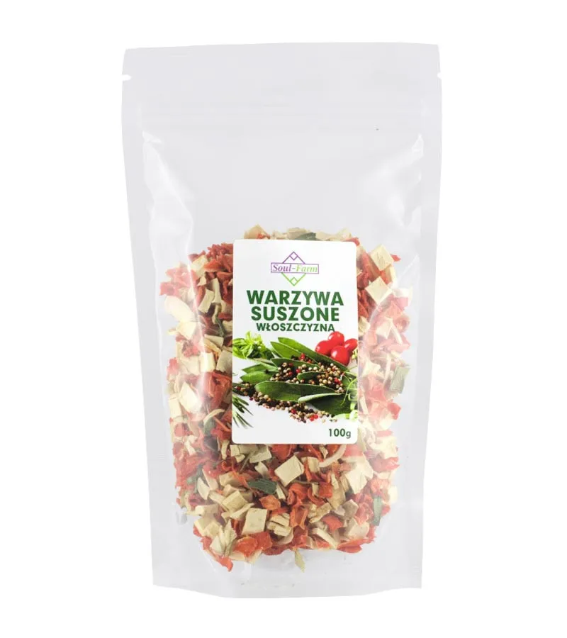 Warzywa suszone, włoszczyzna <br> 100 g 1 Warzywa suszone, włoszczyzna <br> 100 g