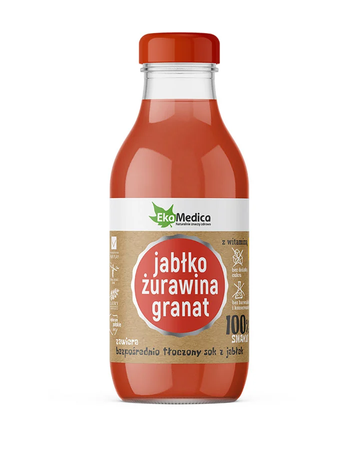 Sok jabłko żurawina granat <br> 300 ml 1 Sok jabłko żurawina granat <br> 300 ml