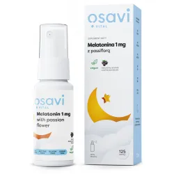 Melatonina z Passiflorą Spray Doustny  <br>  Czarna porzeczka 25 ml
