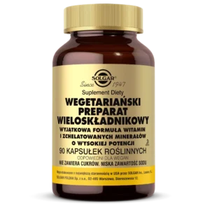 Wegetariański preparat wieloskładnikowy <br> 90 kapsułek