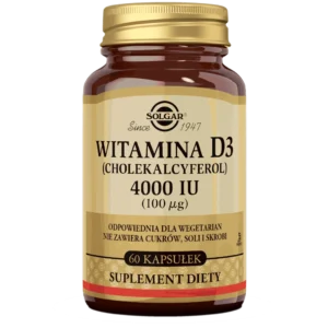 Witamina D3 4000 IU  <br> 60 kapsułek
