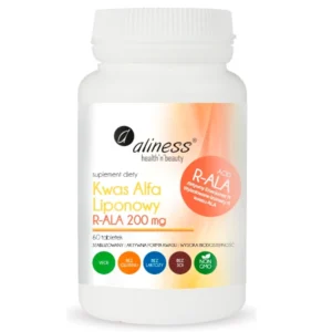 Kwas Alfa Liponowy R-ALA 200 mg – 60 tabletek – Aliness