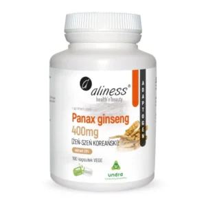 Panax Ginseng (ŻEŃ-SZEŃ KOREAŃSKI) 400mg <br> 100 kapsułek