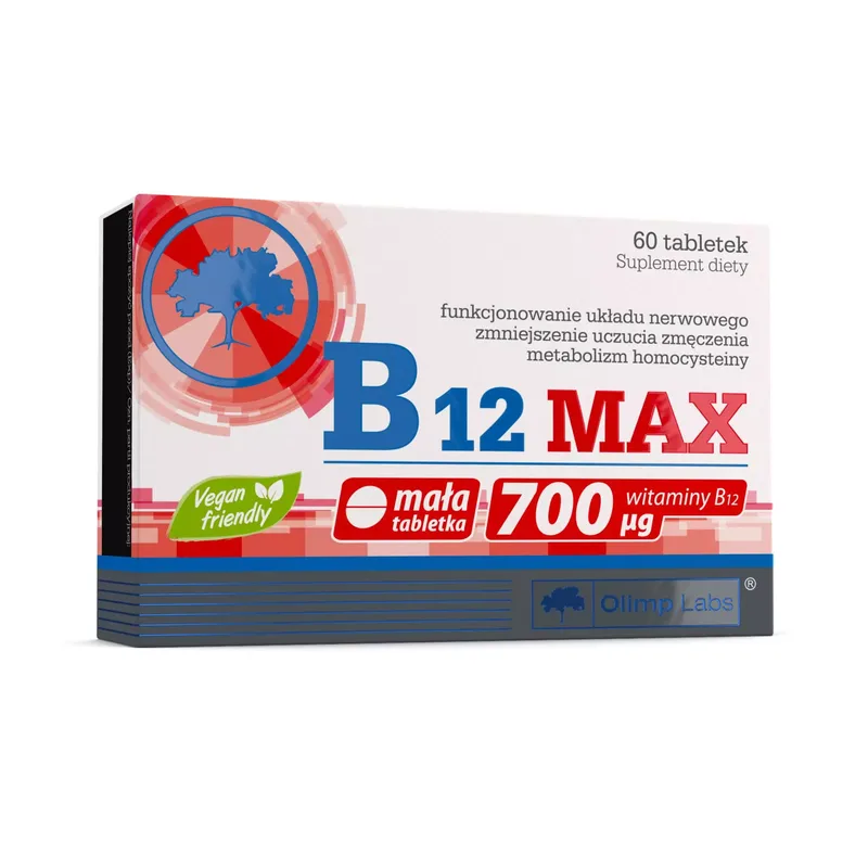 B12 MAX <br> 60 tabletek 1 B12 MAX <br> 60 tabletek