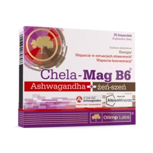 Chela-Mag B6 Ashwagandha+żeń-szeń<br> 30 kapsułek