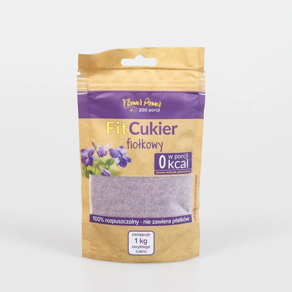 FitCukier fiołkowy <br> doypack 100g 1 FitCukier fiołkowy <br> doypack 100g