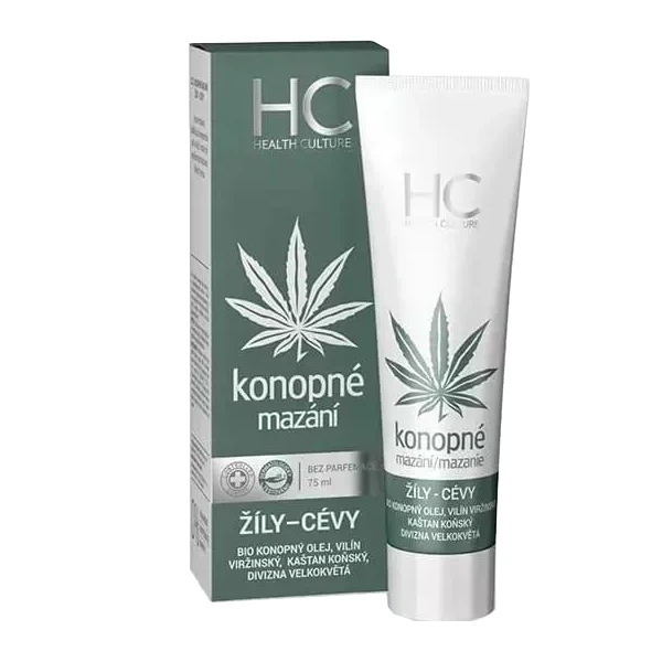 Maść konopna na żylaki i obrzęki nóg | 75 ml 1 Health Culture Maść konopna na żylaki i obrzęki nóg 75 ml