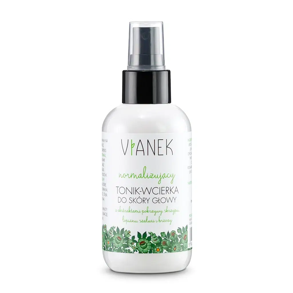 VIANEK Normalizujący tonik wcierka do skóry głowy 1 Normalizujący tonik-wcierka do skóry głowy z ekstraktem z pokrzywy 150 ml – VIANEK