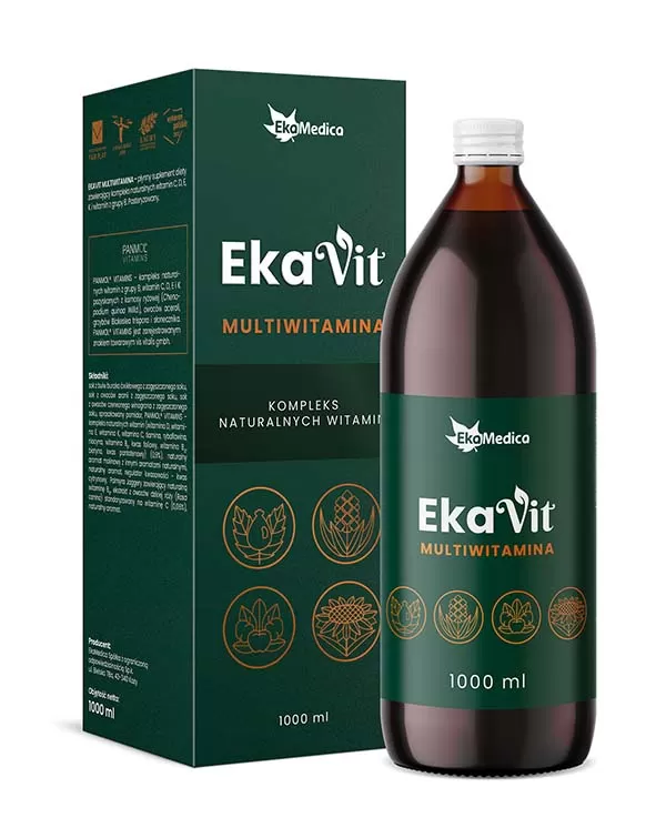 EKAVIT Multiwitamina plus | 1L 1 Suplement diety w płynie z kompleksem witamin 1L – EkaVit Multiwitamina Plus