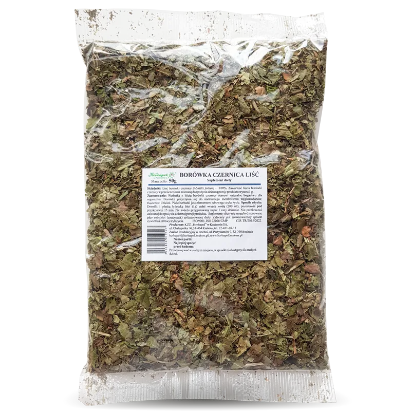 Borówka czernica liść <br> 50 g 1 Borówka czernica liść <br> 50 g