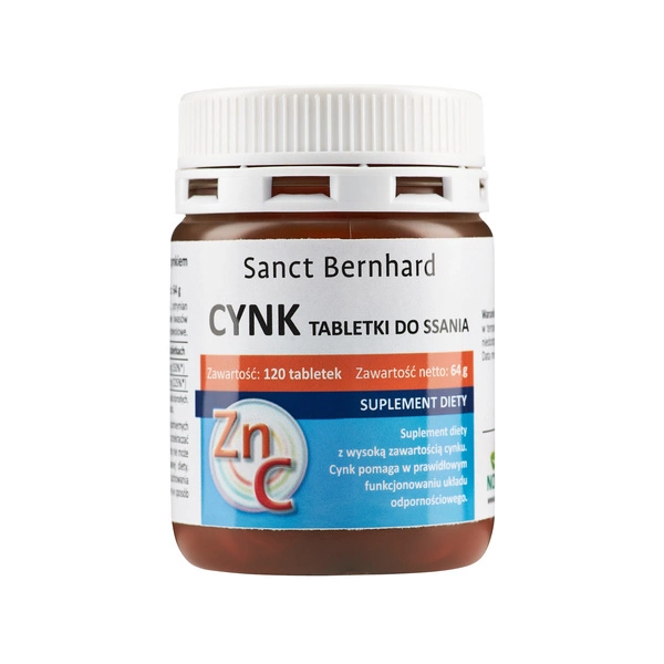 Cynk + witamina C <br> 120 tabletek do ssania 1 Cynk + witamina C <br> 120 tabletek do ssania