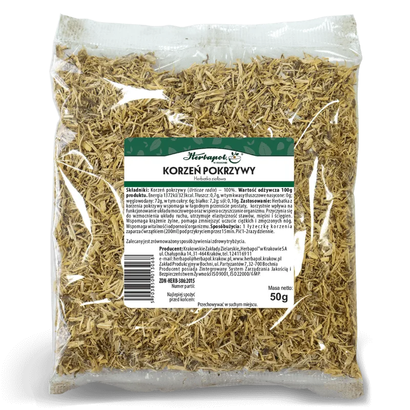 Korzeń pokrzywy<br> 50 g 1 Korzeń pokrzywy<br> 50 g