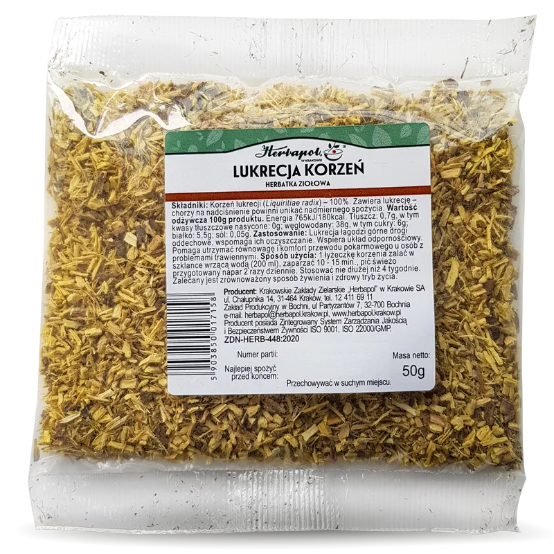 Lukrecja korzeń <br> 50 g 1 Lukrecja korzeń <br> 50 g