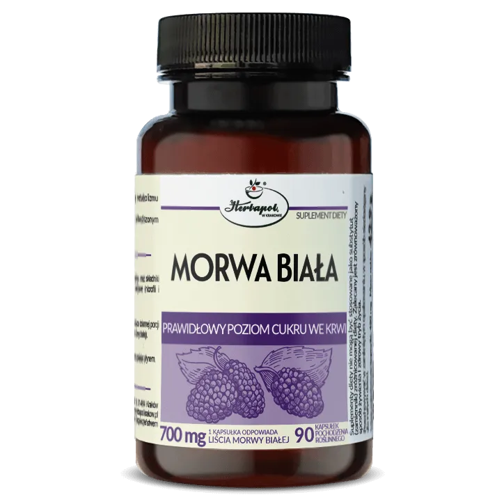 Morwa biała<br> 90 kapsułek 1 Morwa biała<br> 90 kapsułek