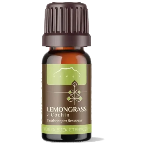 Olejek lemongrasowy Cochin | 10 ml 1 Olejek lemongrasowy Cochin 100% Nanga – naturalna świeżość i klarowność umysłu