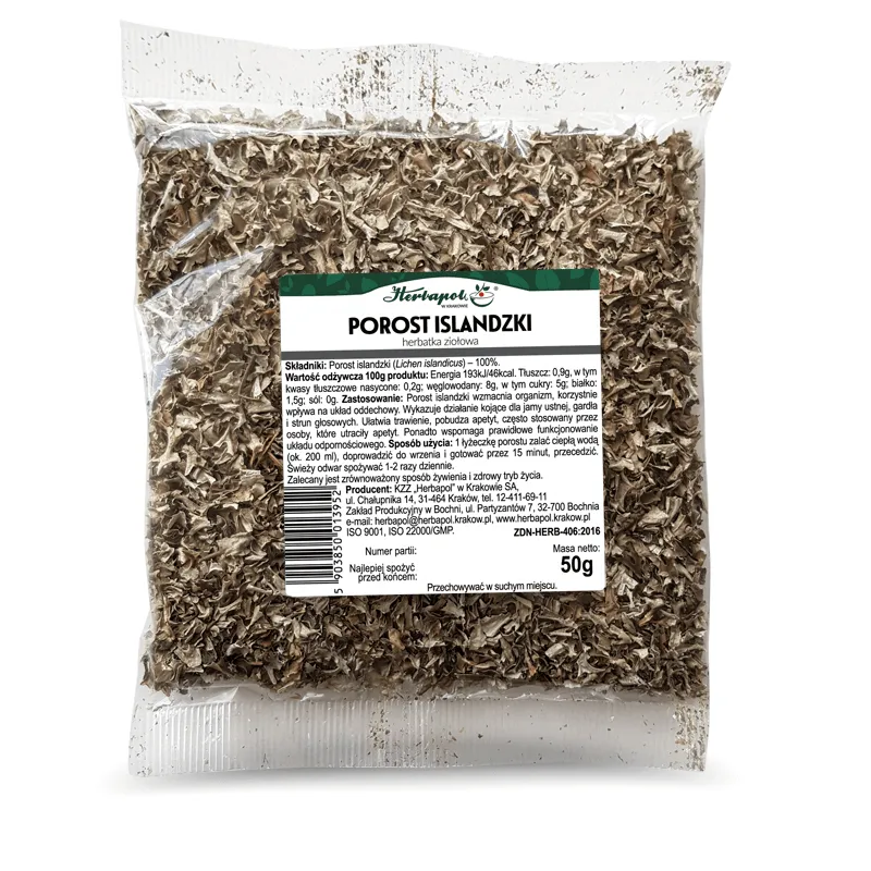 Porost islandzki<br> 50 g 1 Porost islandzki<br> 50 g