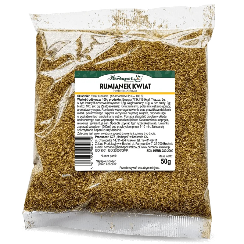 Rumianek kwiat<br> 50 g 1 Rumianek kwiat<br> 50 g