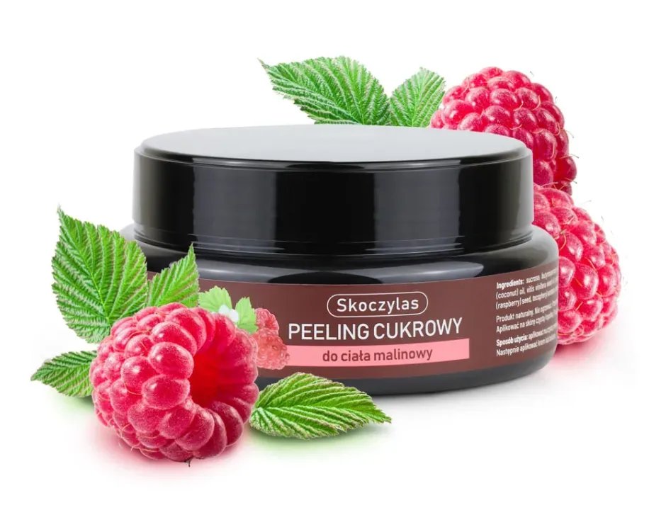 Peeling cukrowy do ciała malinowy 1 Peeling cukrowy do ciała malinowy