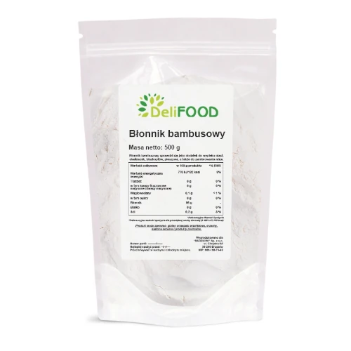 Błonnik bambusowy (mąka bambusowa) <br> 500 g 1 Błonnik bambusowy (mąka bambusowa) <br> 500 g