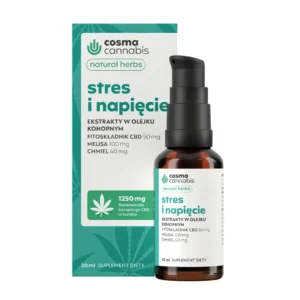 Olejek konopny na stres z melisą i chmielem 30 ml – Cosma Cannabis