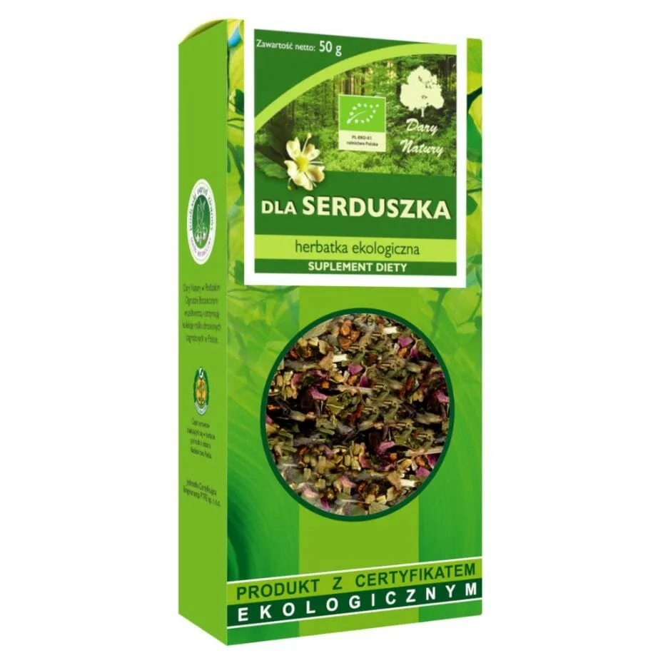 Dla serduszka herbatka EKO <br> 50 g 1 Dla serduszka herbatka EKO <br> 50 g
