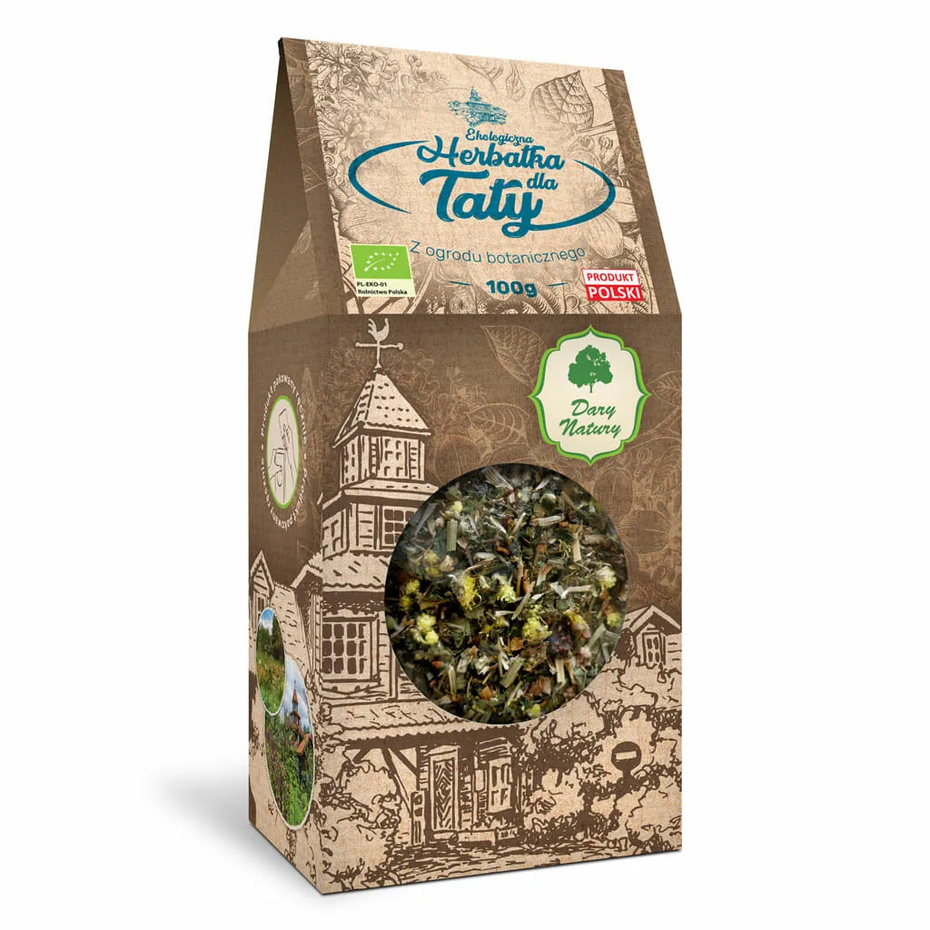 Herbatka dla taty z ogrodu botanicznego EKO <br> 100 g 1 Herbatka dla taty z ogrodu botanicznego EKO <br> 100 g