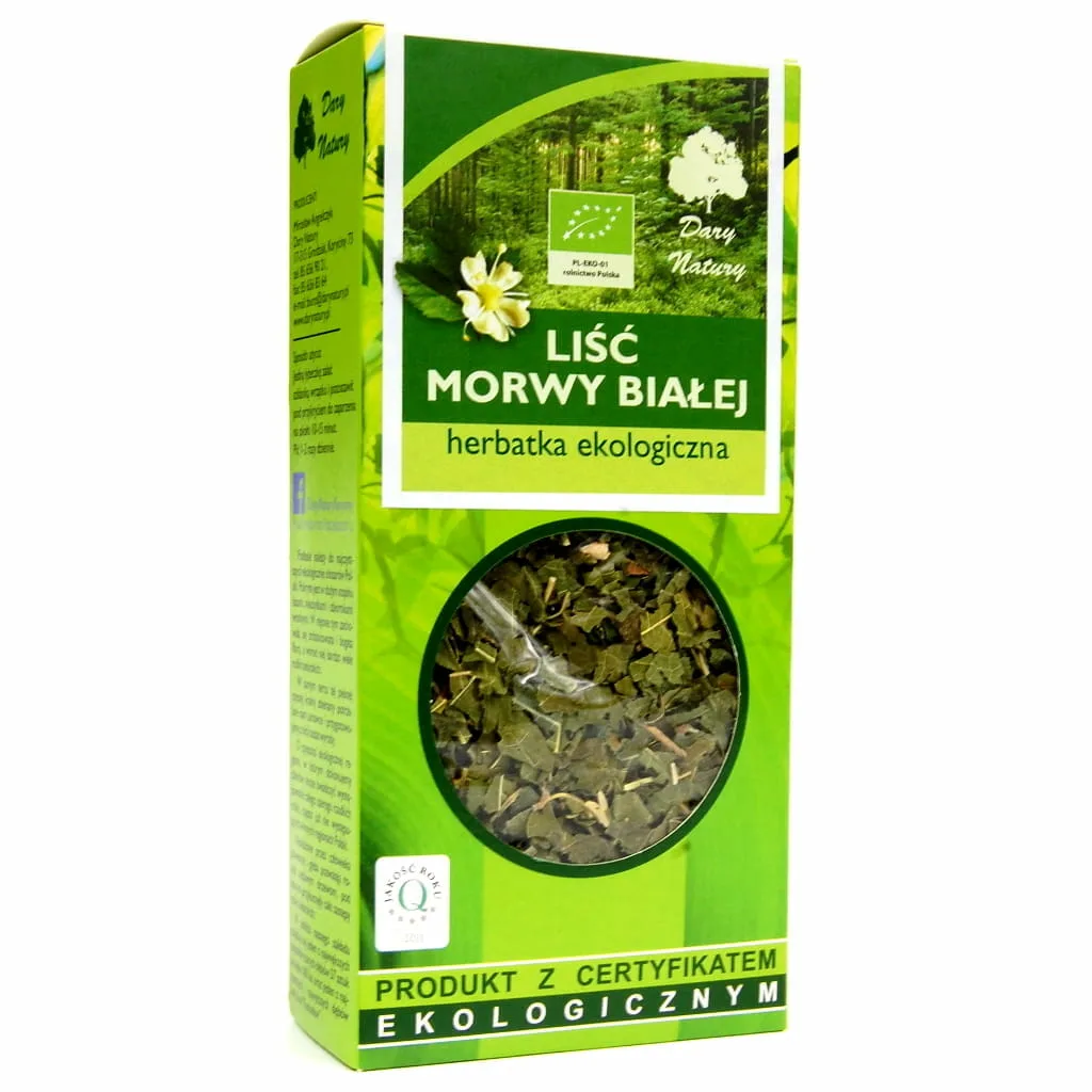 Morwa biała liść EKO <br> 50 g 1 Morwa biała liść EKO <br> 50 g
