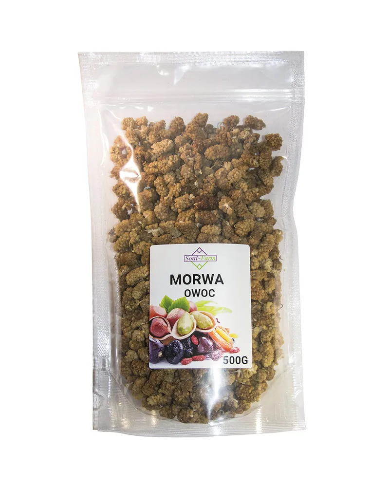 Morwa Biała suszony owoc<br>500 g 1 Morwa Biała suszony owoc<br>500 g