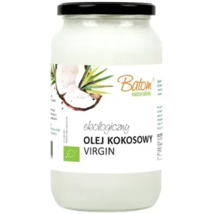 Olej kokosowy virgin 1 L – BATOM BIO | Tłoczony na zimno, najwyższa jakość ekologiczna