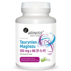Taurynian Magnezu 100 mg z B6 (P-5-P) | 100 kapsułek VEGE