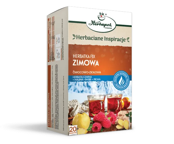 Herbatka fix zimowa 1 Herbatka Fix Zimowa Herbapol - Rozgrzewająca Kompozycja Ziół | Wsparcie Odporności