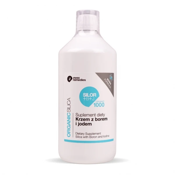 SILOR+B+J - Krzem organiczny z borem i jodem <br> 1L 1 Płynny krzem organiczny SILOR+B+J 1L